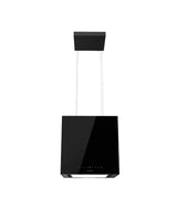 hotte aspirante carrée 44 cm verre noir classe energie A plus plus commande gestuelle led Cecotec