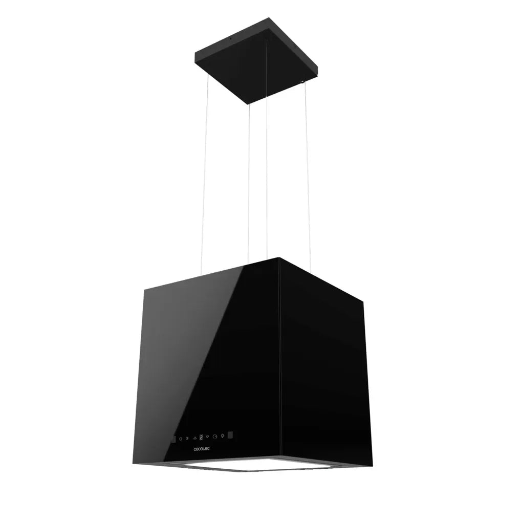 Campana Extractora Cuadrada 44cm Vidrio Negro A++ con Control por Gestos y LED de Cecotec 4