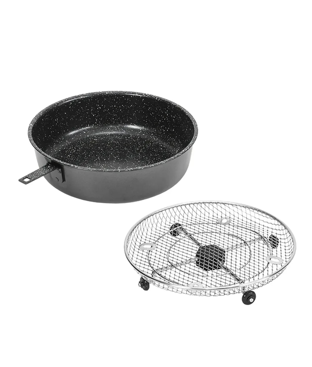 Pack de Accesorios TurboCecofry 4D con cubeta plana de 3L y accesorio para snacks de acero inoxidable Cecotec de Cecotec