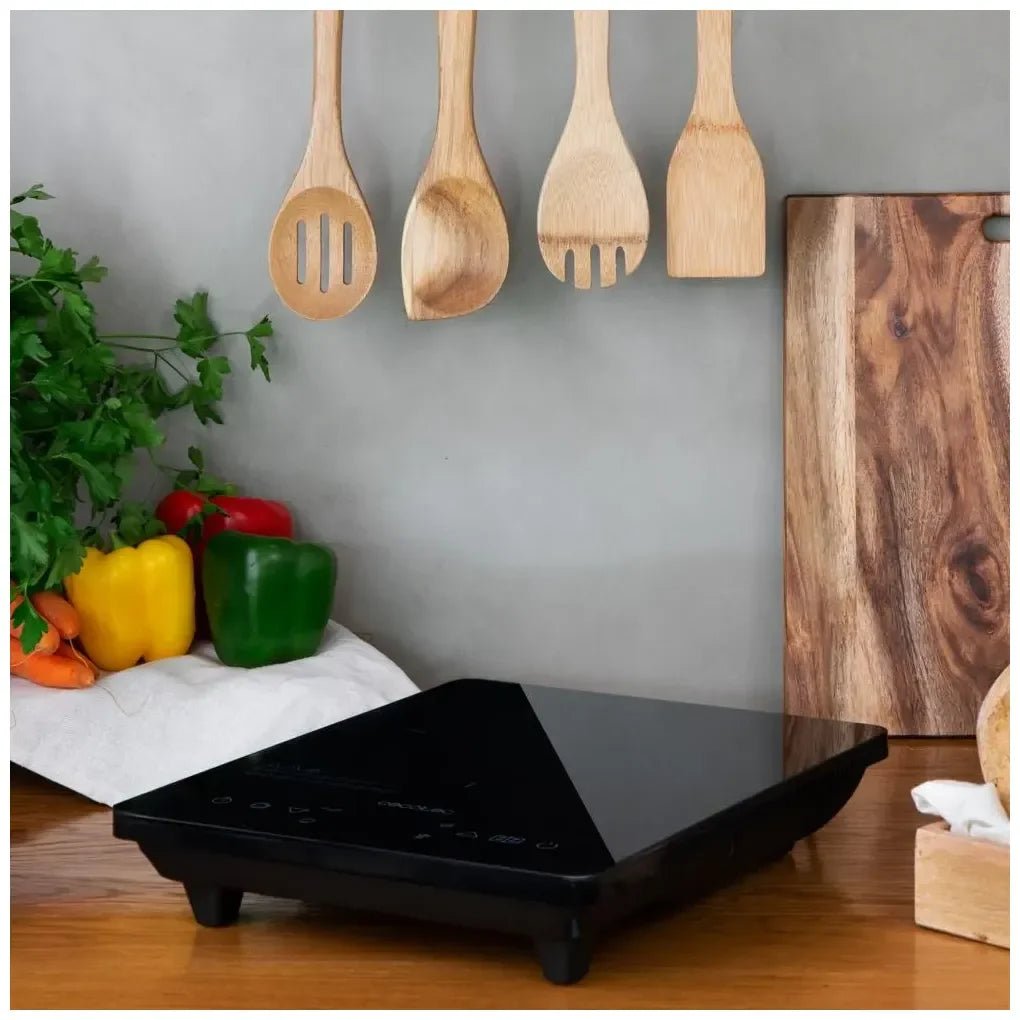 Placa de Inducción Portátil 2000W Full Crystal Onyx: Eficiencia y Elegancia en Cocina de Cecotec 3
