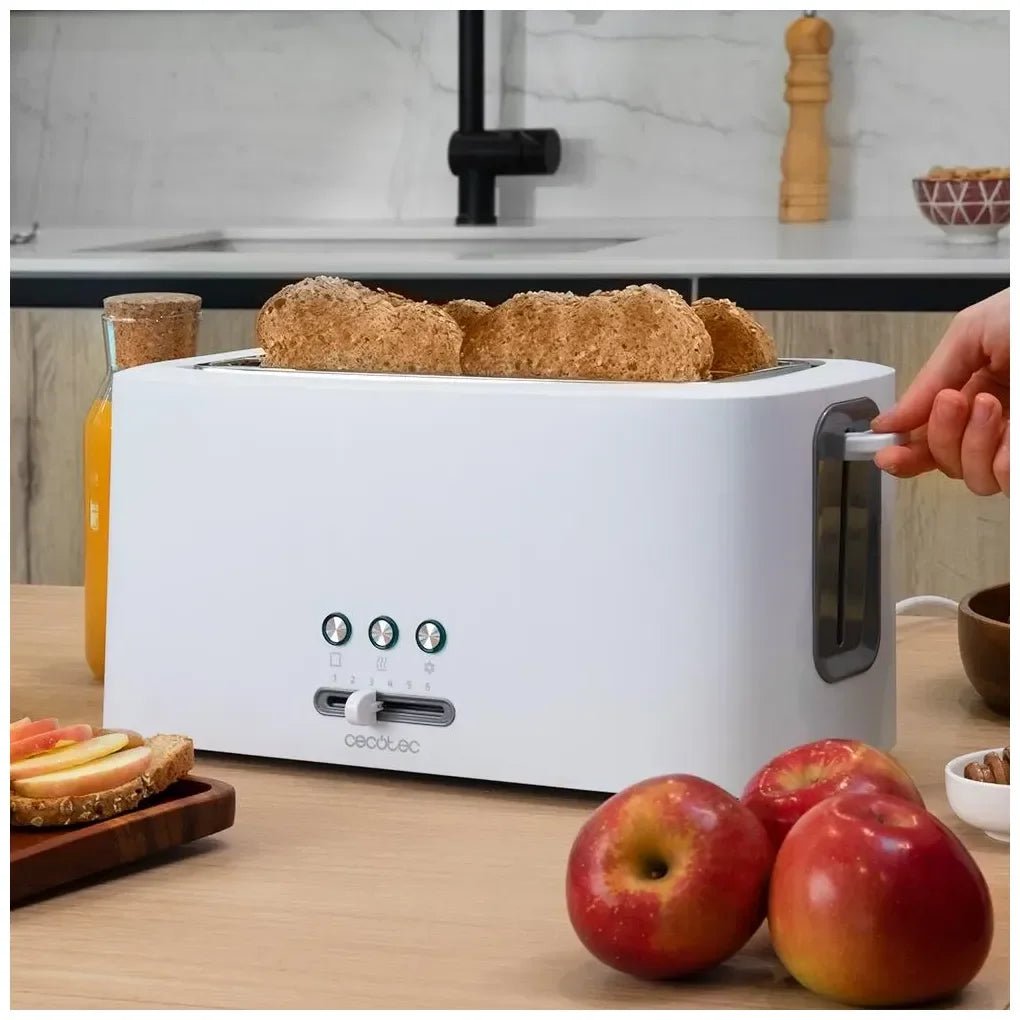 Tostadora Blanca 1630W con Ranuras Extraanchas y Funciones Avanzadas de Cecotec 7