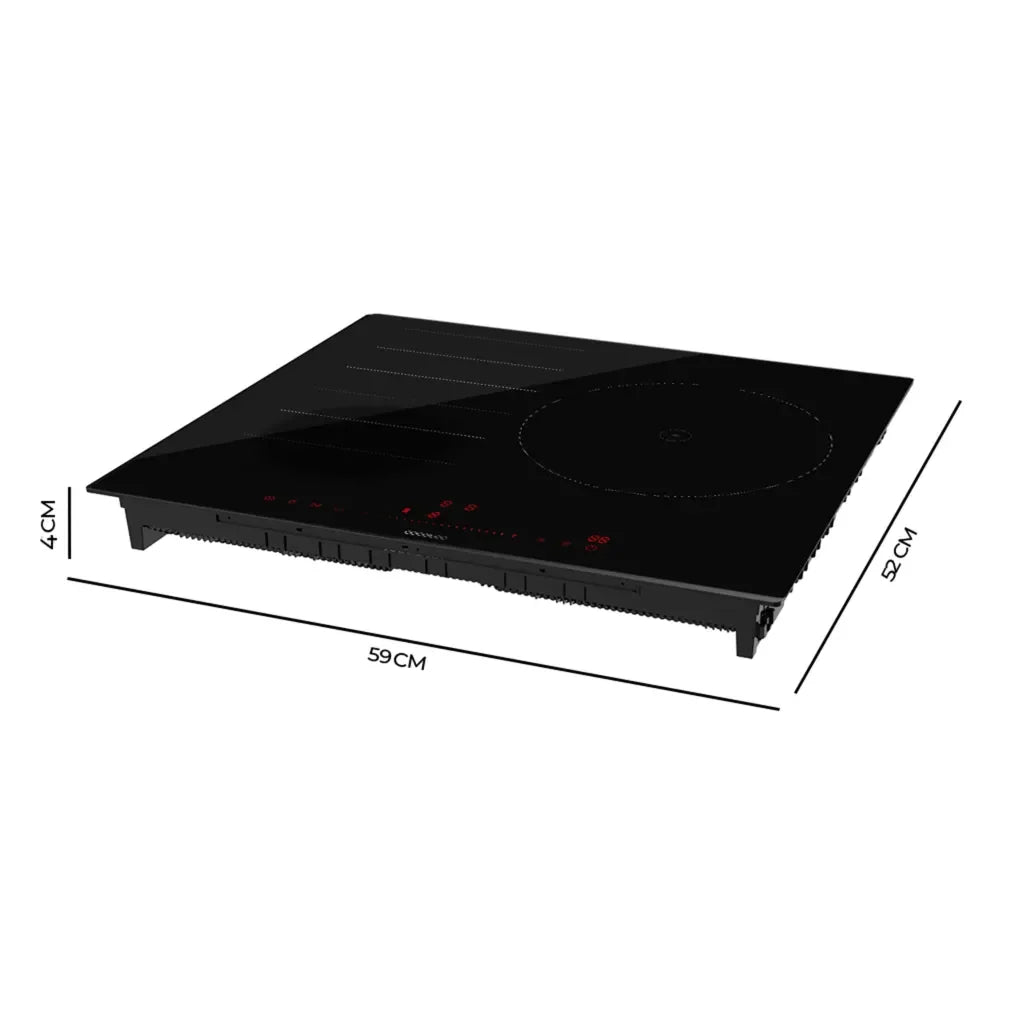Placa de Inducción FullFlex 7400W con Bridge Zone y Seguridad Avanzada de Cecotec 3
