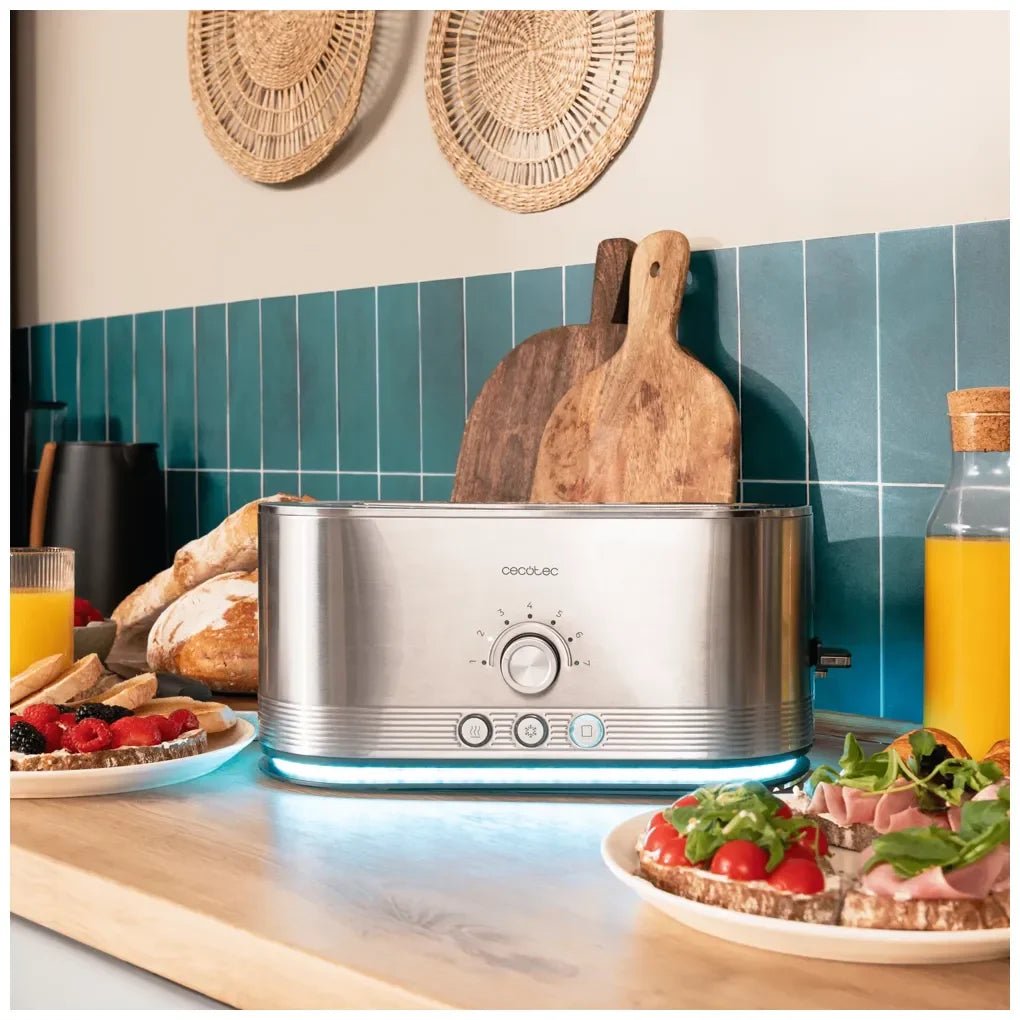Tostador Shine&Toast: Eficiencia y Estilo con 7 Niveles y Acero Inoxidable de Cecotec 9