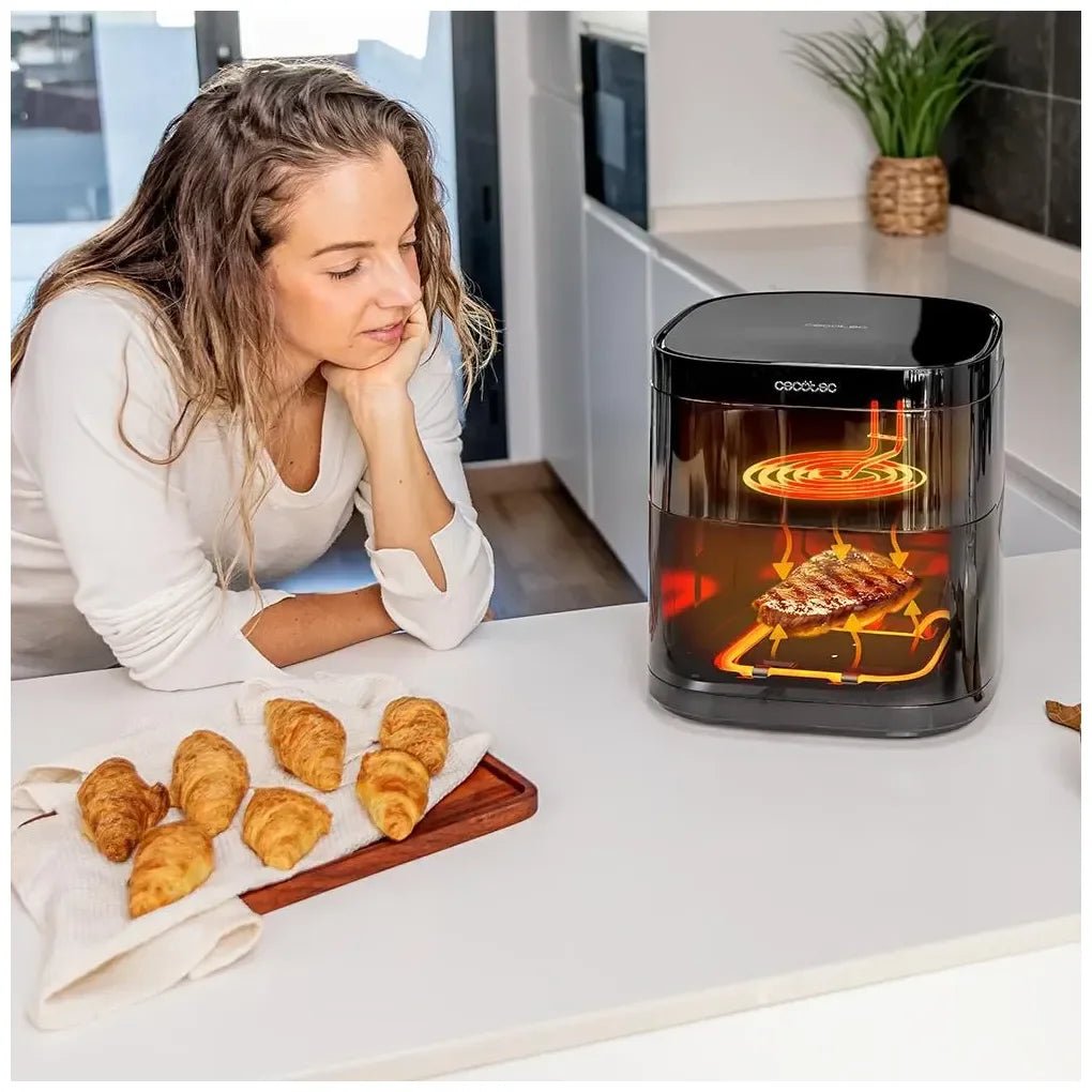Freidora de Aire 3 en 1 con Doble Resistencia y Capacidad de 6L para Cocción Saludable de Cecotec 6