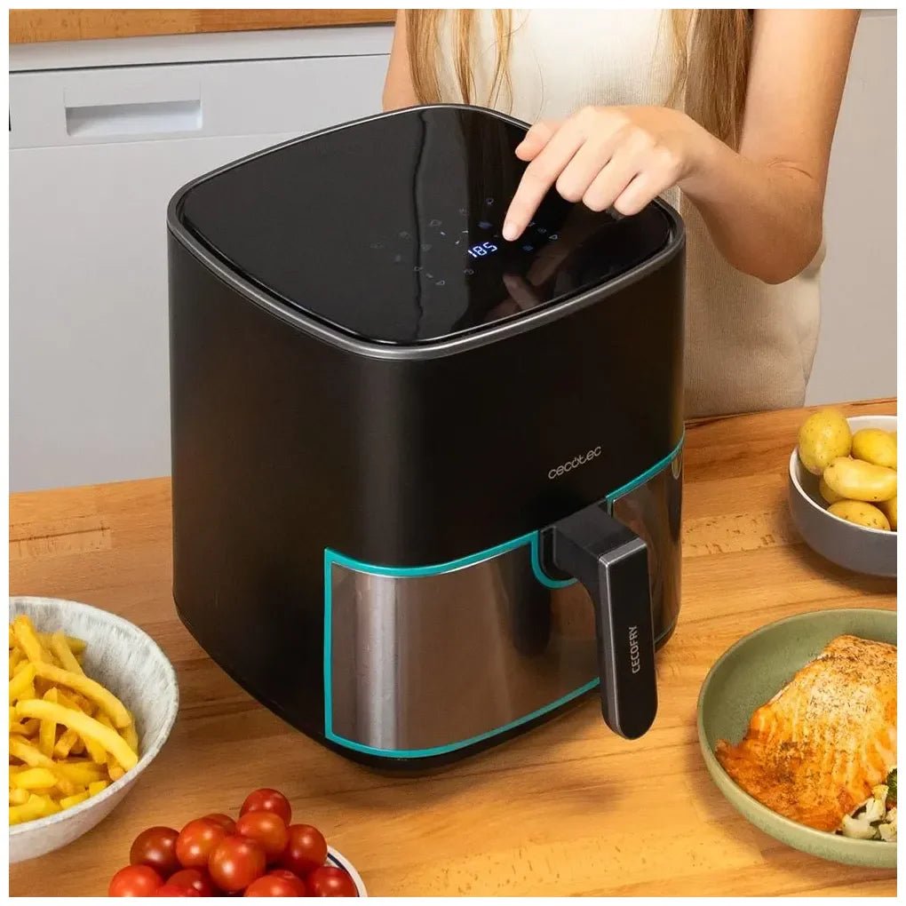 Freidora de Aire Inoxidable 5.5L: Cocina Saludable con Potencia y Estilo de Cecotec 10
