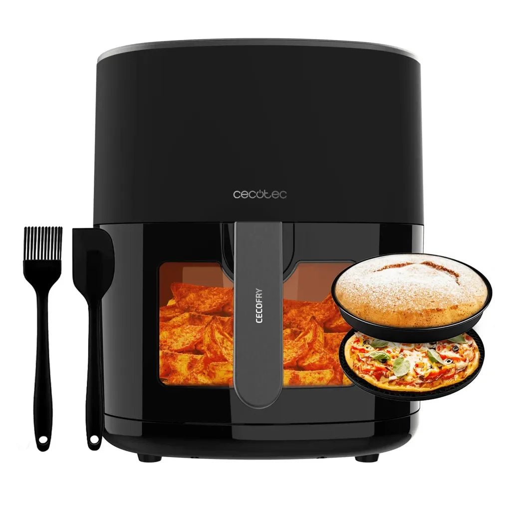 Freidora de Aire 6.5L con Ventana y Accesorios para Cocción Saludable y Rápida de Cecotec 5