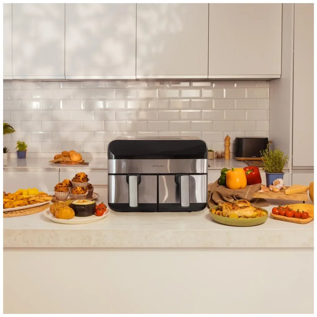 Freidora de Aire Digital 9L Inoxidable con Tecnología PerfectCook y 2800W de Cecotec 3