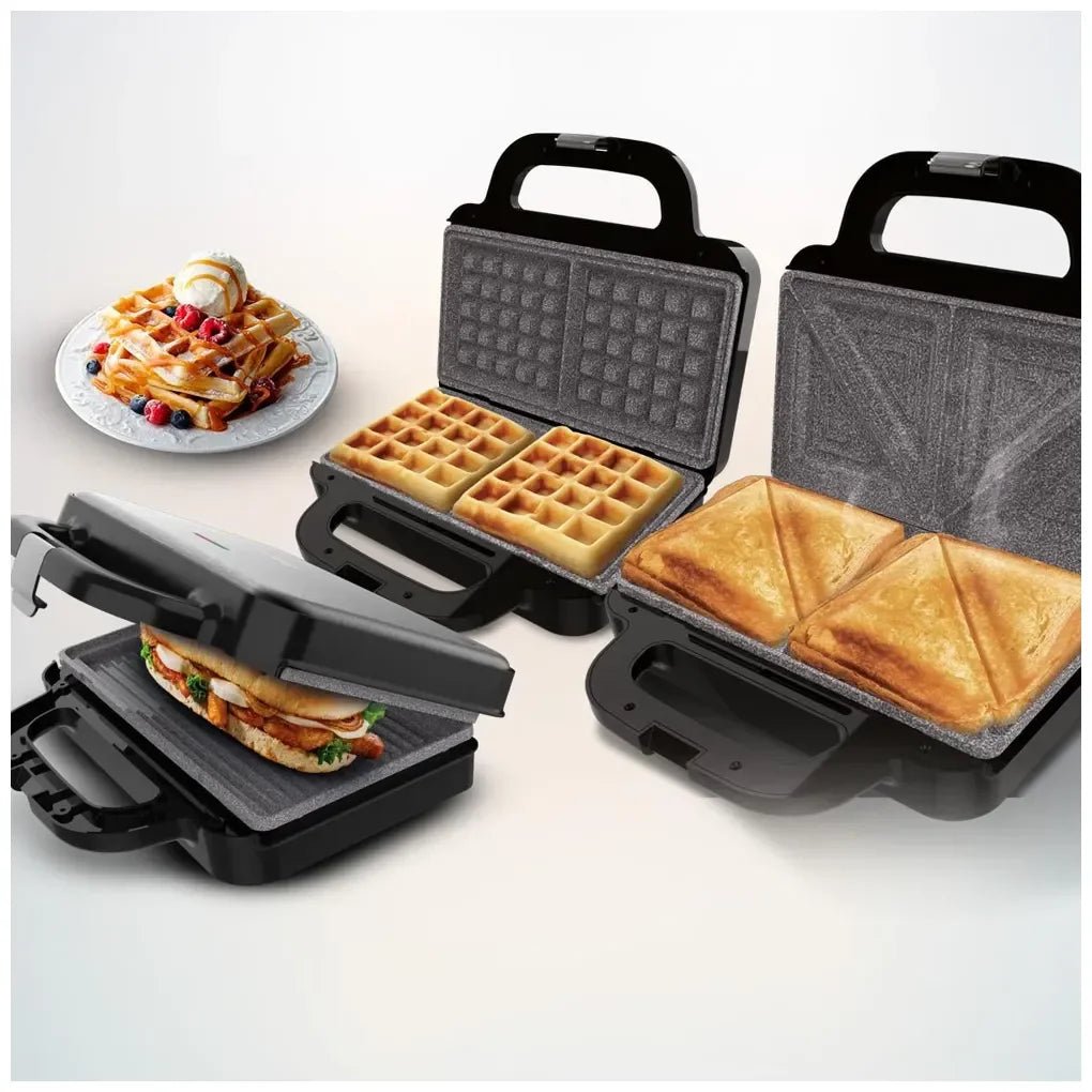Sandwichera 3en1 Rock'nToast: Versatilidad, Potencia y Diseño Ecológico de Cecotec 6