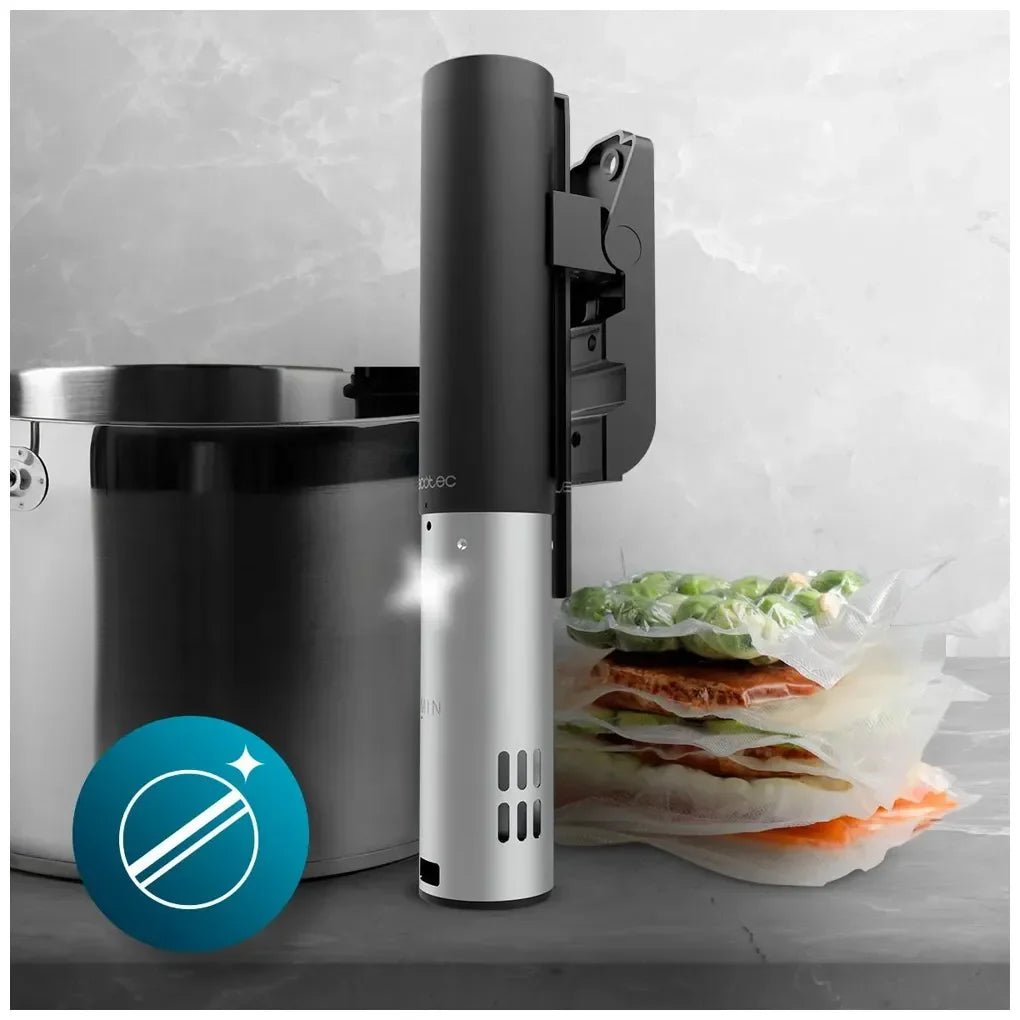 Roner SlowVide 1000 Connected Sous Vide con Wi-Fi potencia de 1000W pantalla táctil y certificación IPX7 de Cecotec 8