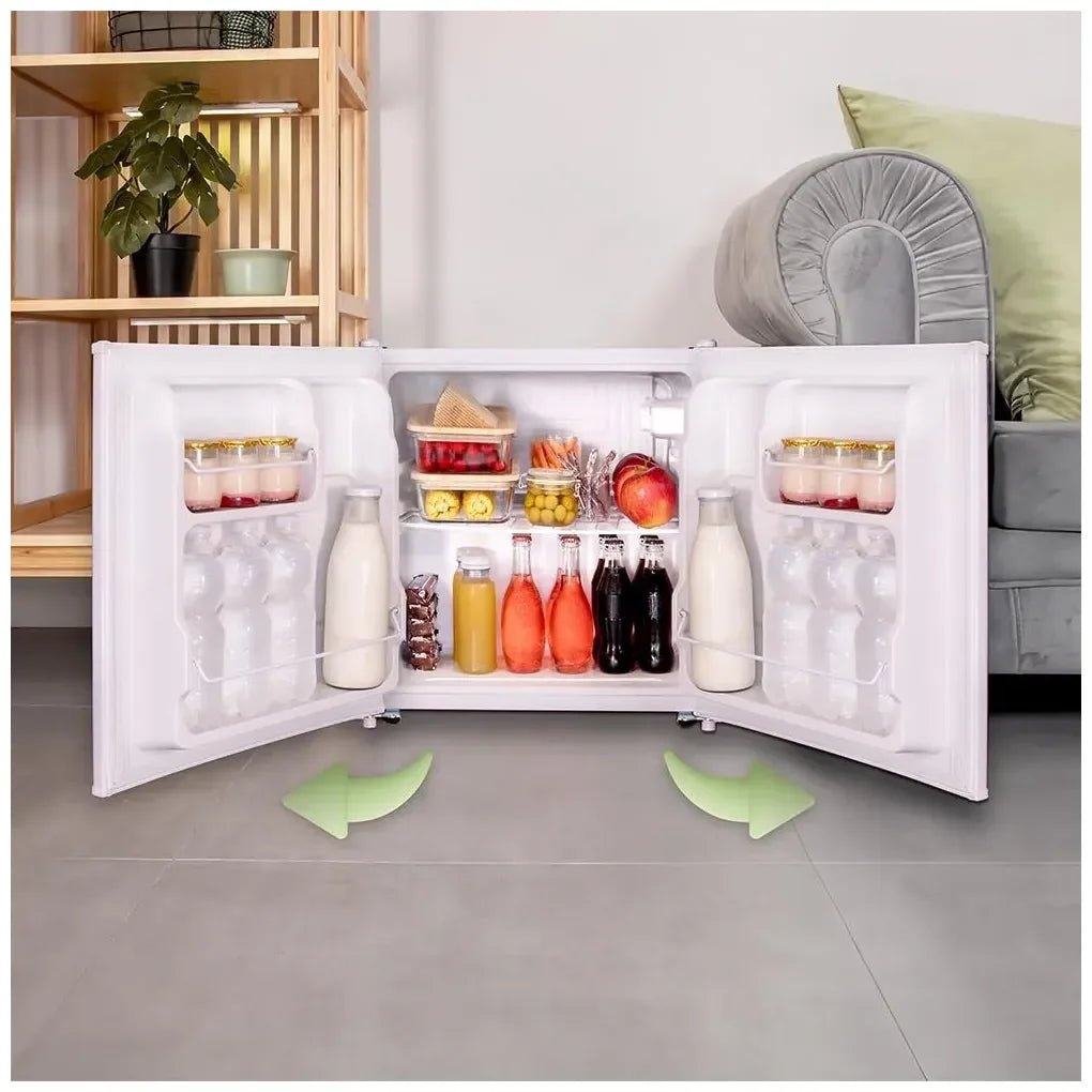 Mini Frigorífico blanco 46L con puerta reversible y eficiencia energética E de Cecotec 6