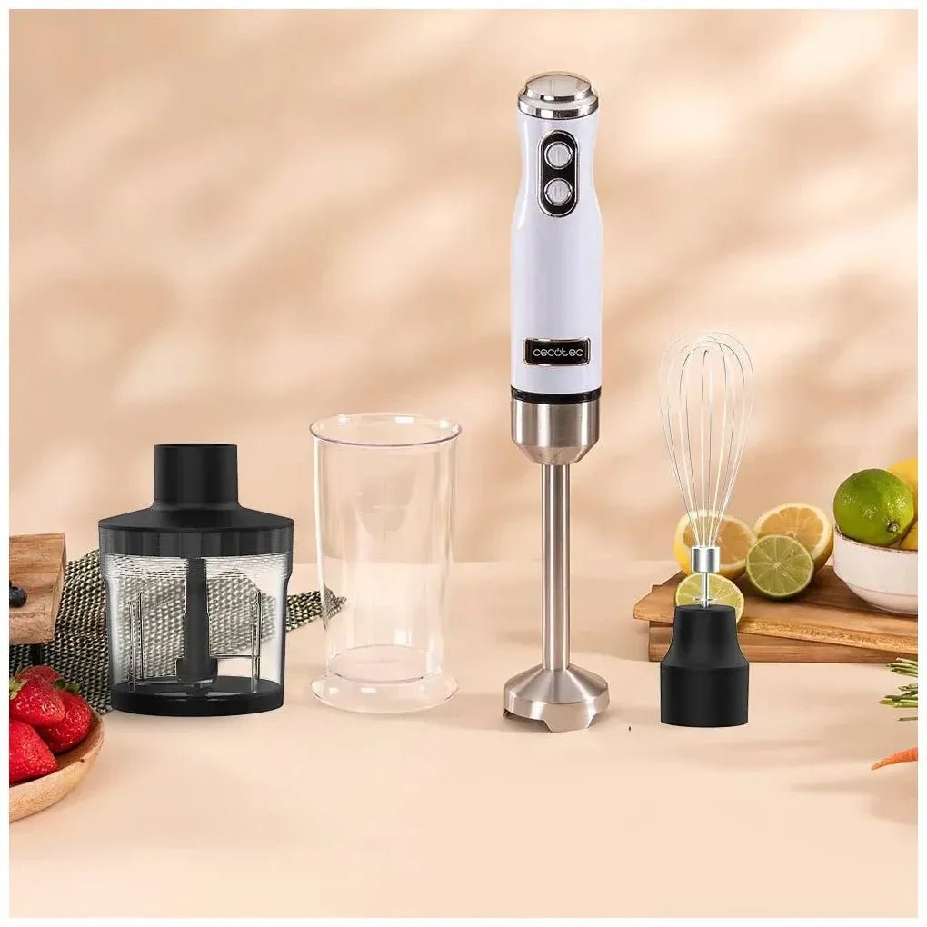 Batidora de Mano Retro 1200W con Cuchillas de Titanio y Velocidad Ajustable de Cecotec 8