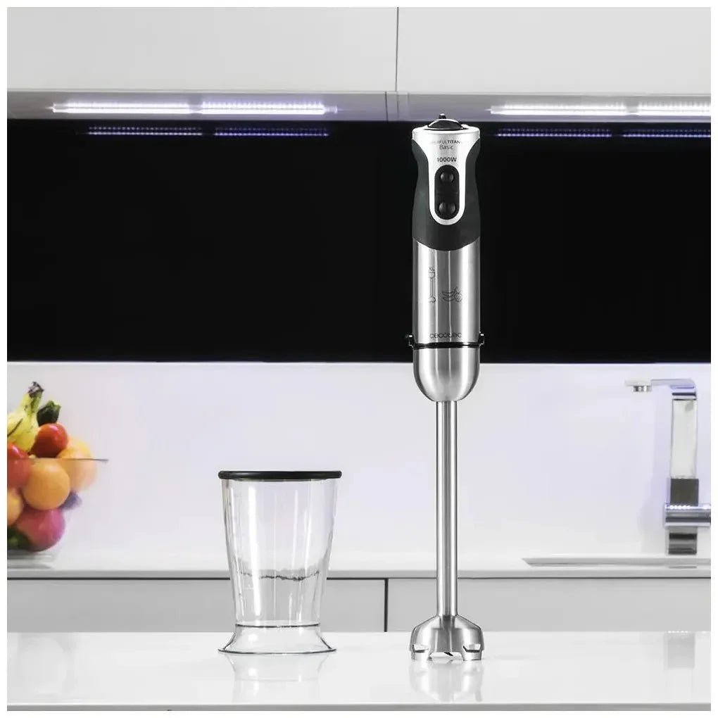 Batidora de Mano 1000W, 21 Velocidades, Cuchillas Titanio, Acero Inoxidable de Cecotec 8