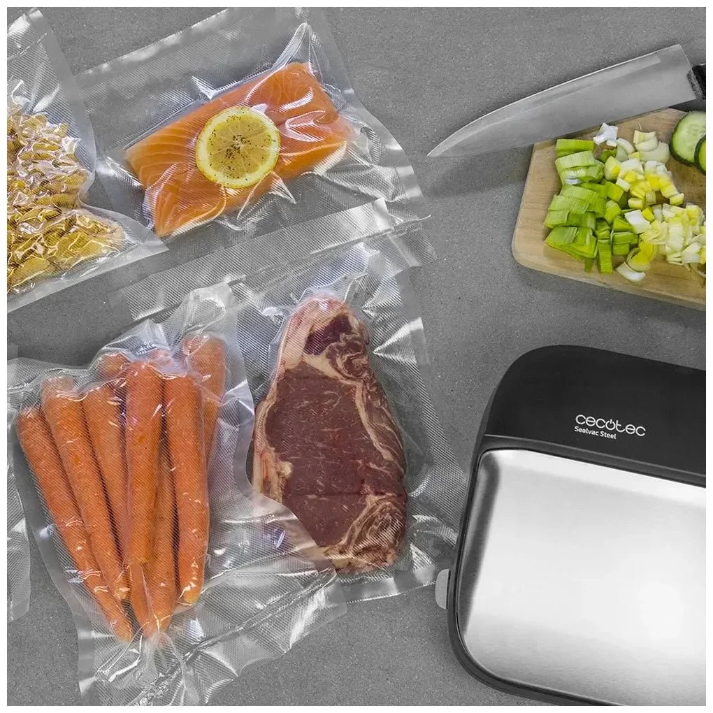 Envasadora al Vacío Sealvac Steel: Conserva Alimentos Frescos 5 Veces Más Tiempo de Cecotec 5