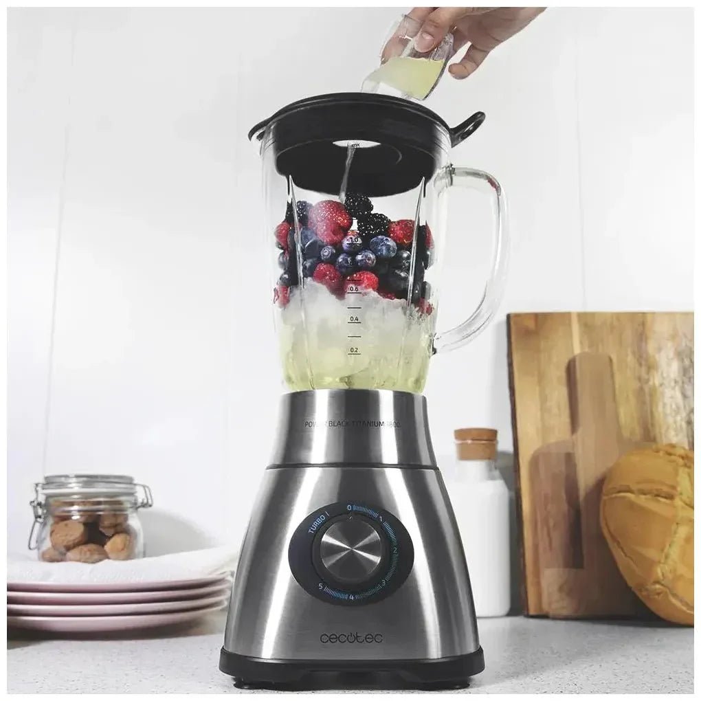 Batidora de Vaso 1800W con Cuchillas de Titanio y Jarra Termorresistente 2,1L de Cecotec 10