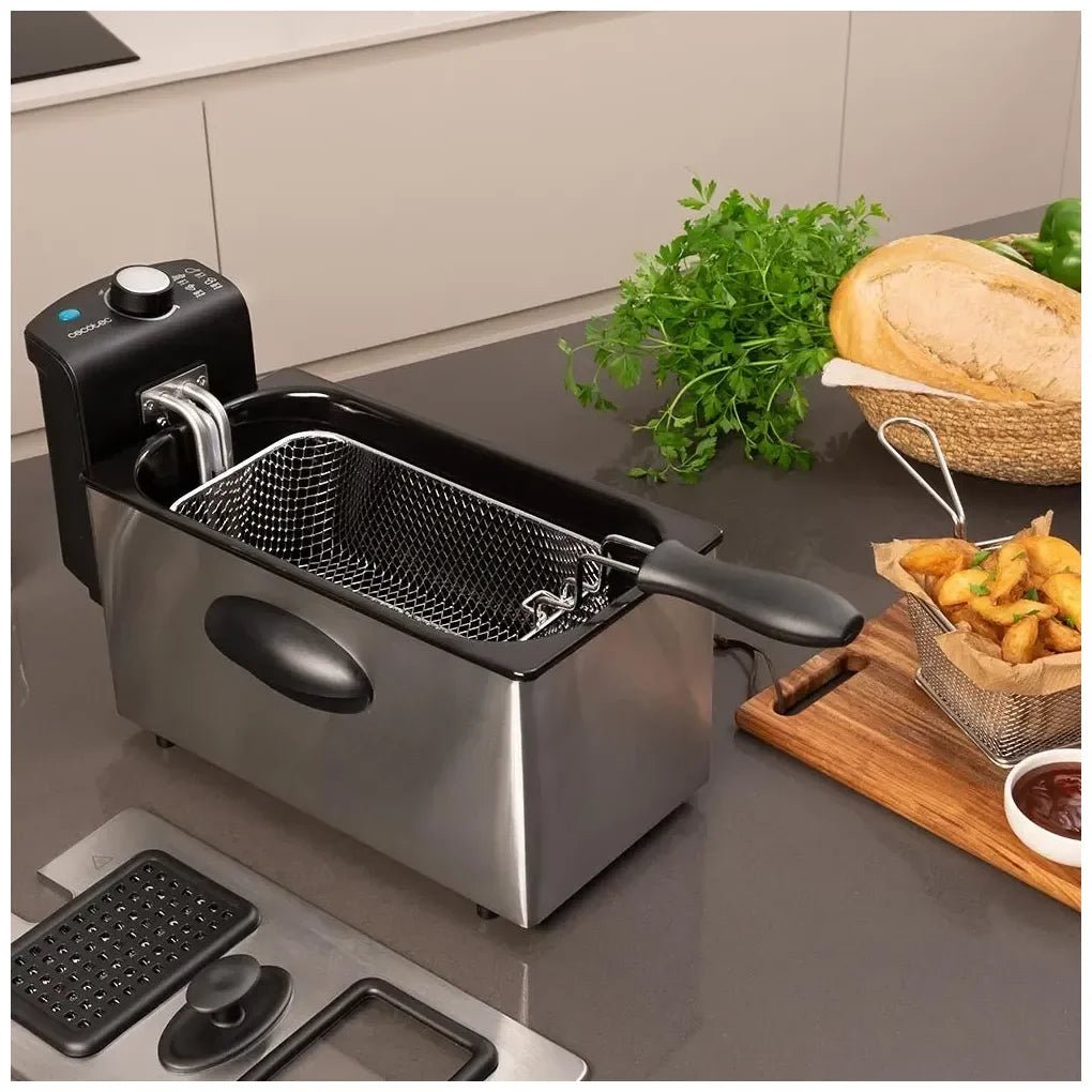 Freidora Eléctrica 2180W, 3L con Filtro OilClean y Diseño en Acero Inoxidable de Cecotec 4
