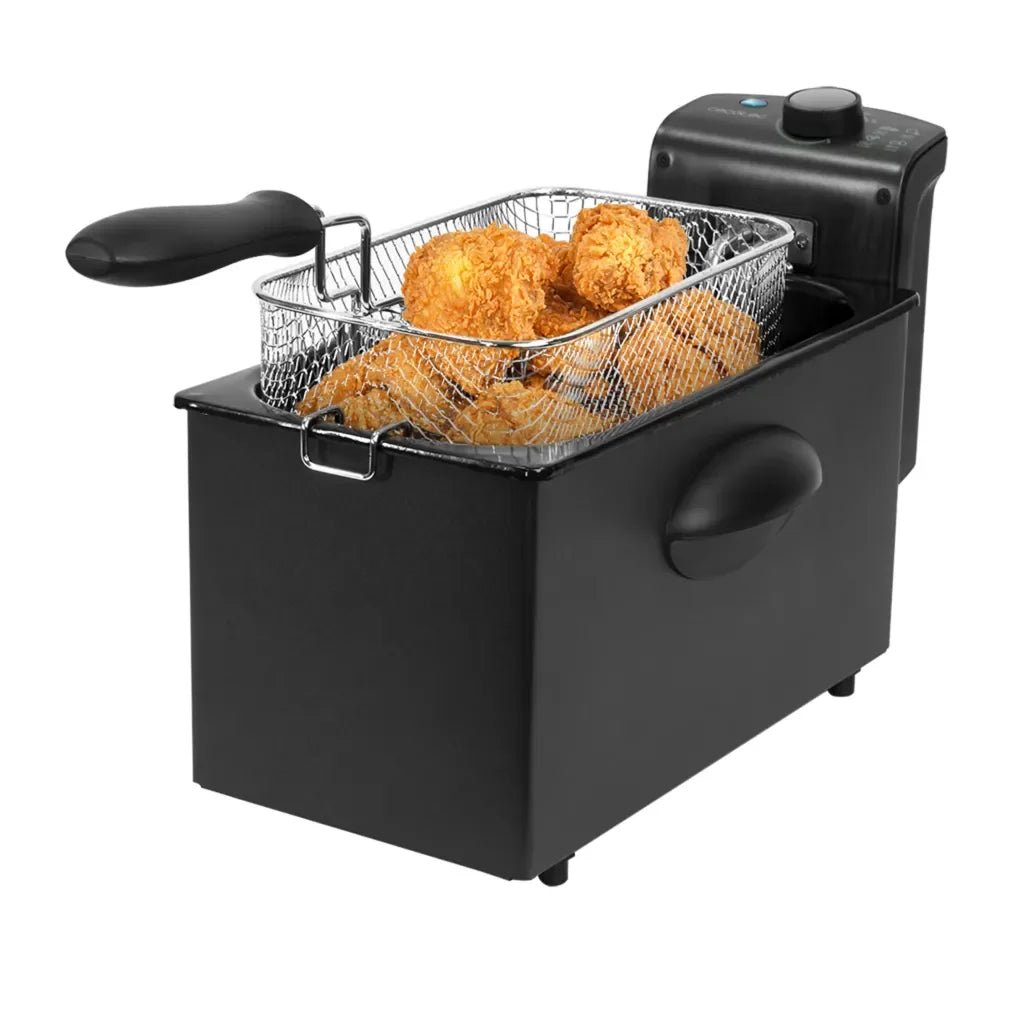 Freidora Eléctrica 2180W CleanFry 3000 Black: Eficiencia y Estilo en tu Cocina de Cecotec 12