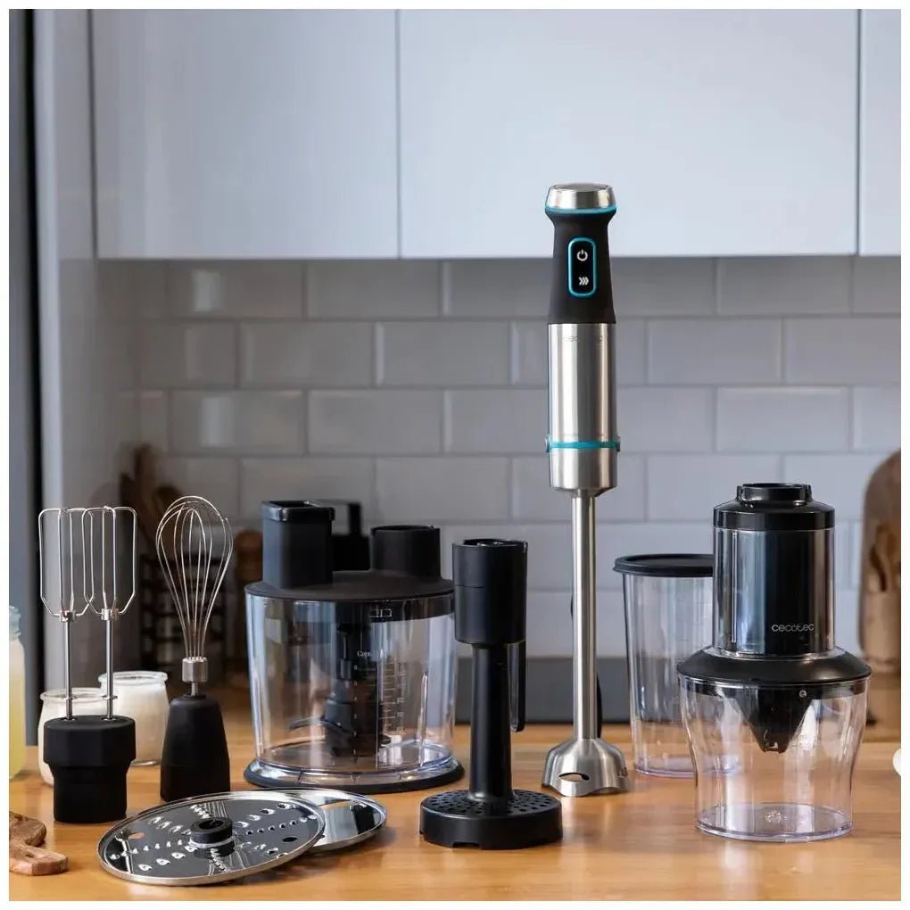 Batidora de Mano 1200W Titanio Negro con Accesorios y Función Turbo de Cecotec 10