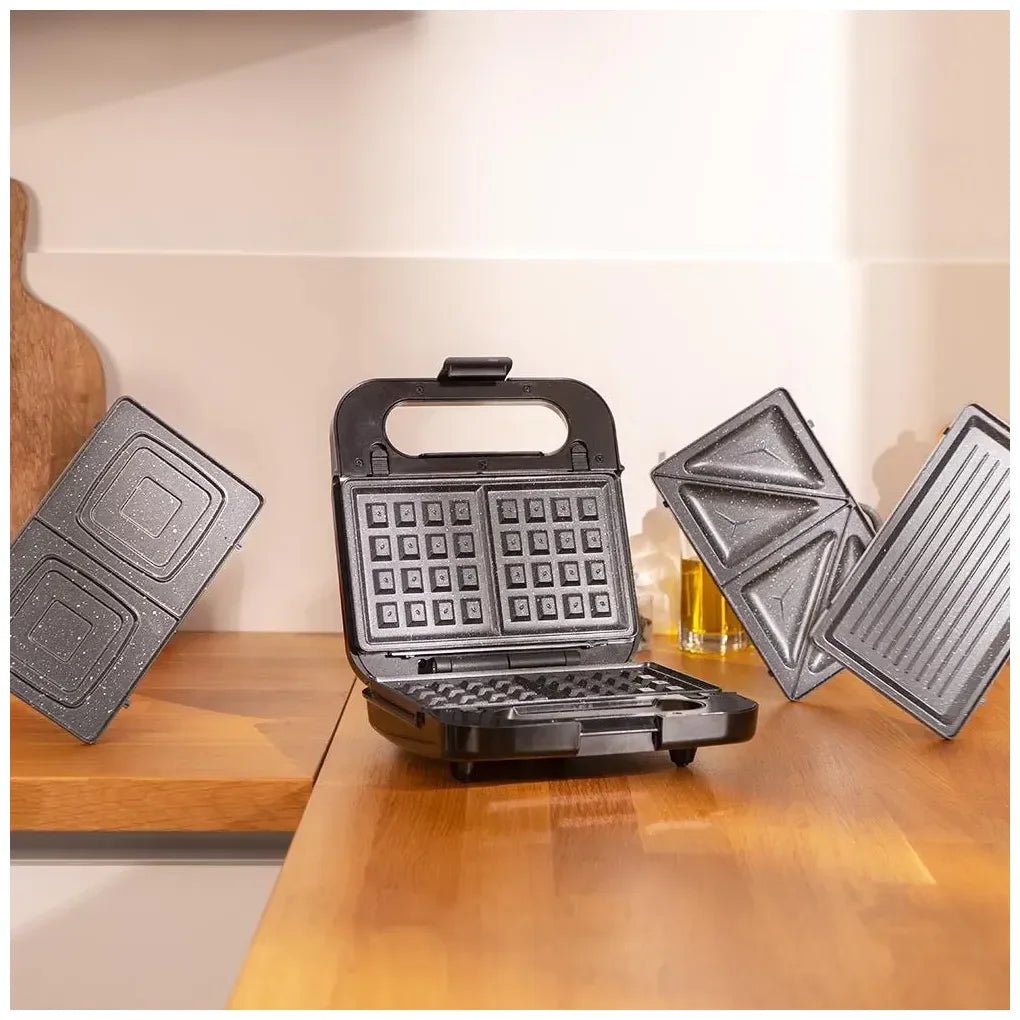 Sandwichera 4 en 1 Rock'nToast: Potencia, Versatilidad y Diseño en Acero Inoxidable de Cecotec 3