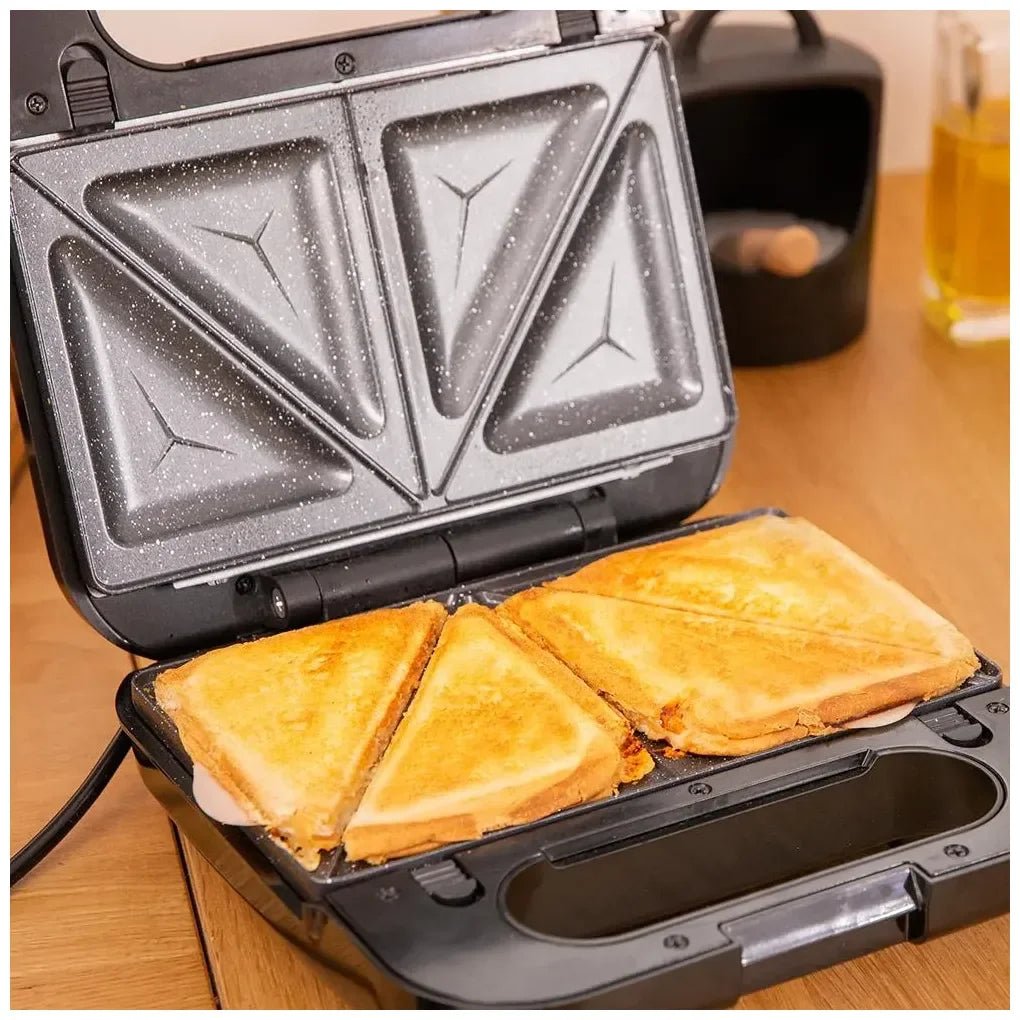 Sandwichera 4 en 1 Rock'nToast: Potencia, Versatilidad y Diseño en Acero Inoxidable de Cecotec 7