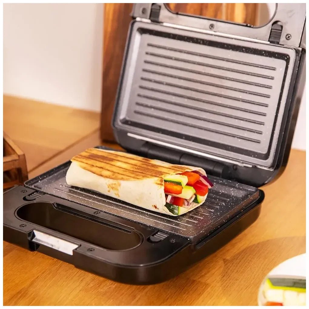 Sandwichera 4 en 1 Rock'nToast: Potencia, Versatilidad y Diseño en Acero Inoxidable de Cecotec 8