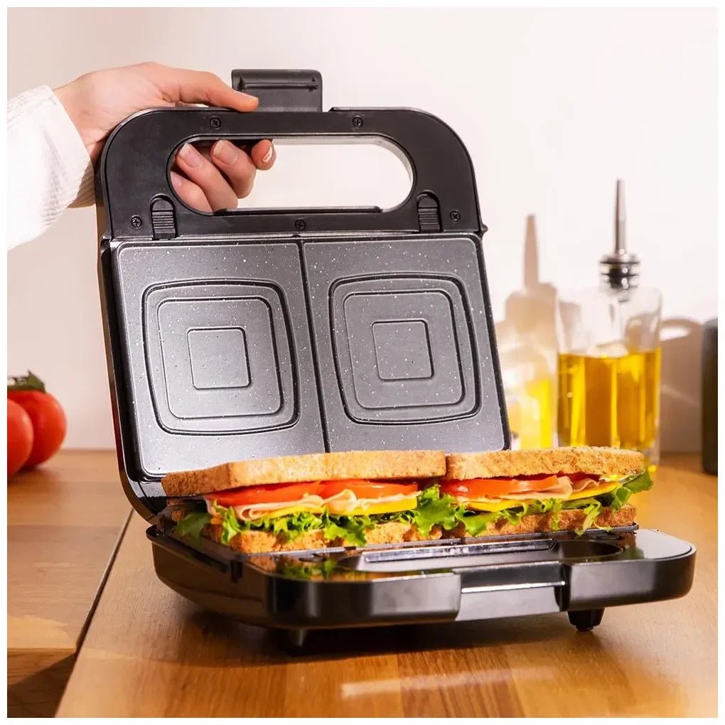 Sandwichera 4 en 1 Rock'nToast: Potencia, Versatilidad y Diseño en Acero Inoxidable de Cecotec 9