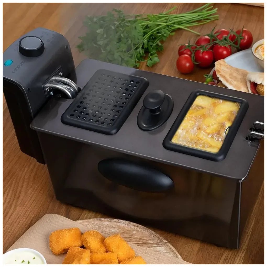 Freidora CleanFry 3000 Dark: Potencia, Estilo y Aceite Limpio en tu Cocina de Cecotec 7