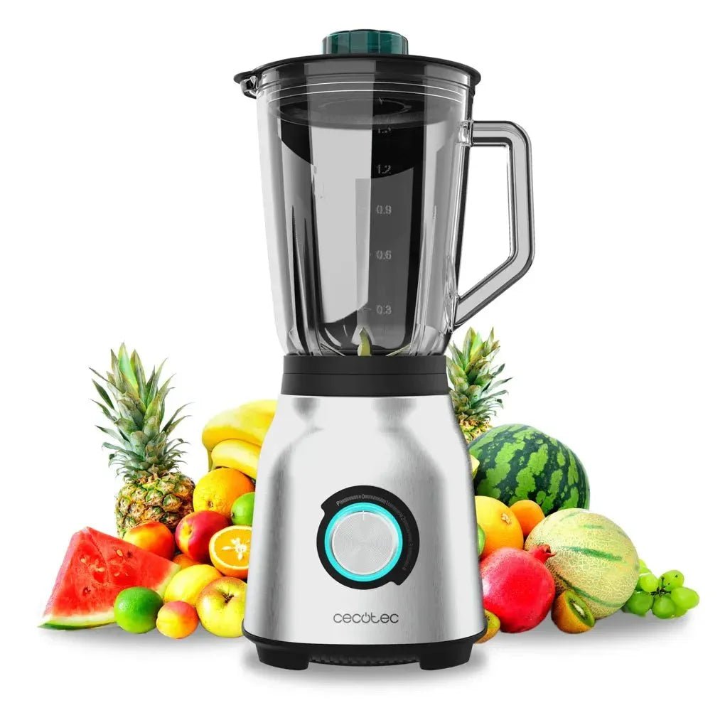 Batidora de Vaso 1800W con Cuchillas de Titanio y Jarra de Vidrio 1.5L de Cecotec 2