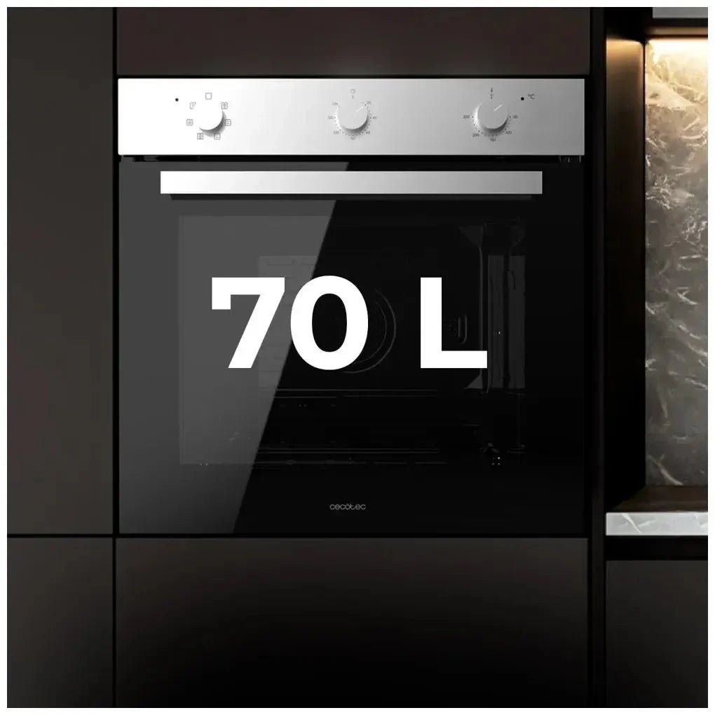 Horno Multifuncional Integrado de 70L con Vapor y Eficiencia Energética Clase A de Cecotec 4