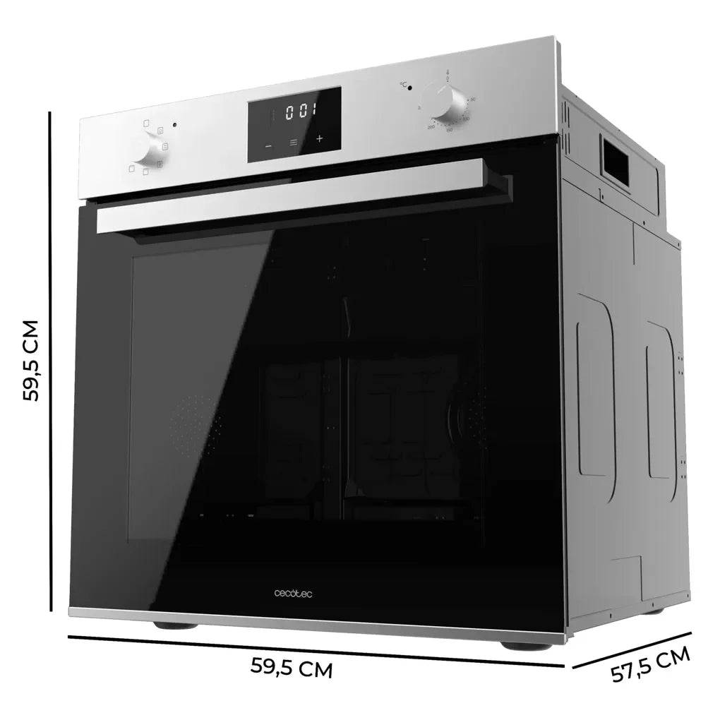 Horno Integrable Multifunción 70L con Vapor y Ahorro Energético Clase A de Cecotec 3