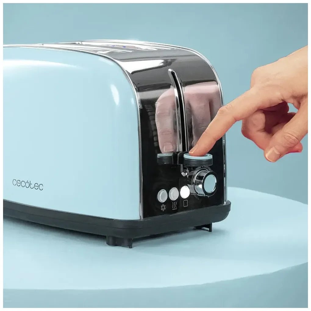 Tostador Vertical de Acero Inoxidable 850W con Ranura Ancha y Funciones Avanzadas de Cecotec 6