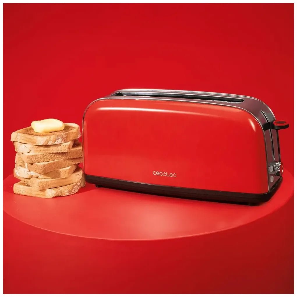 Tostador Vertical de Acero Inoxidable con Ranura Larga y Funciones Avanzadas de Cecotec 5