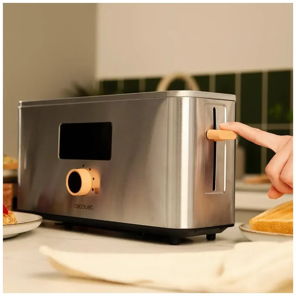 Tostador Touch&Toast Extra: Control Táctil, 1000W, Acero Inoxidable y Ranura Larga de Cecotec 8