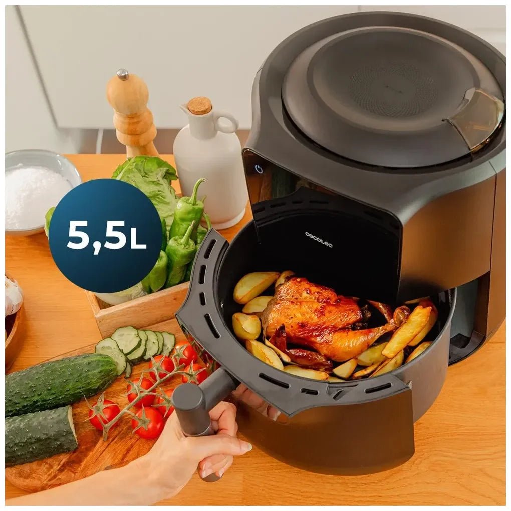 Freidora de Aire 5,5L con Dosificador de Aceite y Función Autolimpieza de Cecotec 6