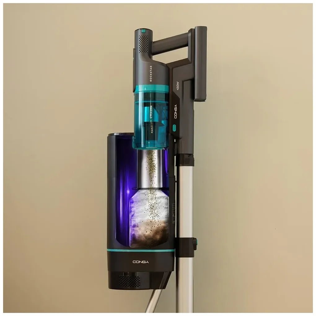 Aspirador Escoba Sin Cables con Autovaciado y Potente Succión de 450W de Cecotec 8