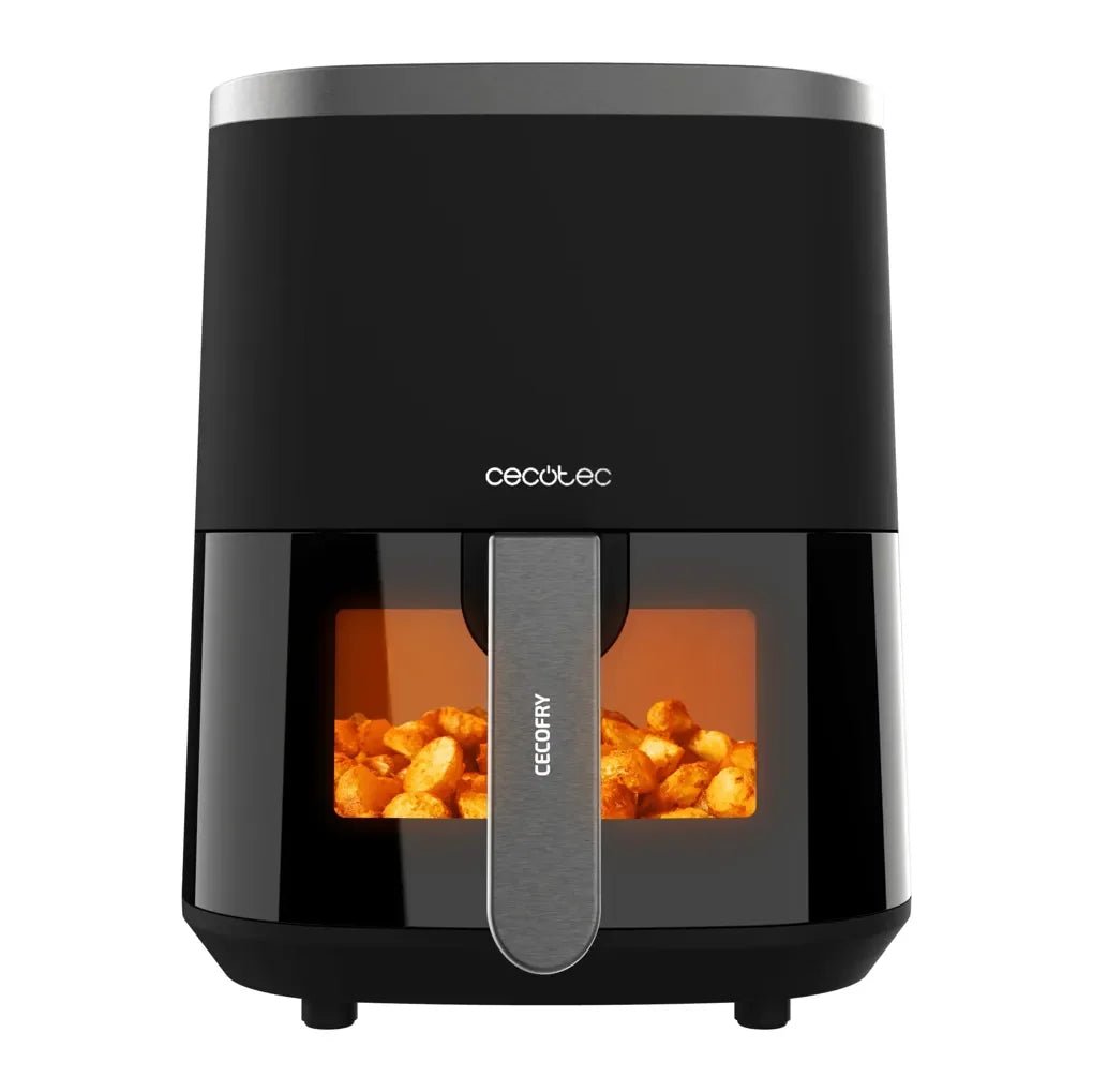 Freidora de Aire Saludable 1400W con Ventana y 9 Menús Preconfigurados de Cecotec
