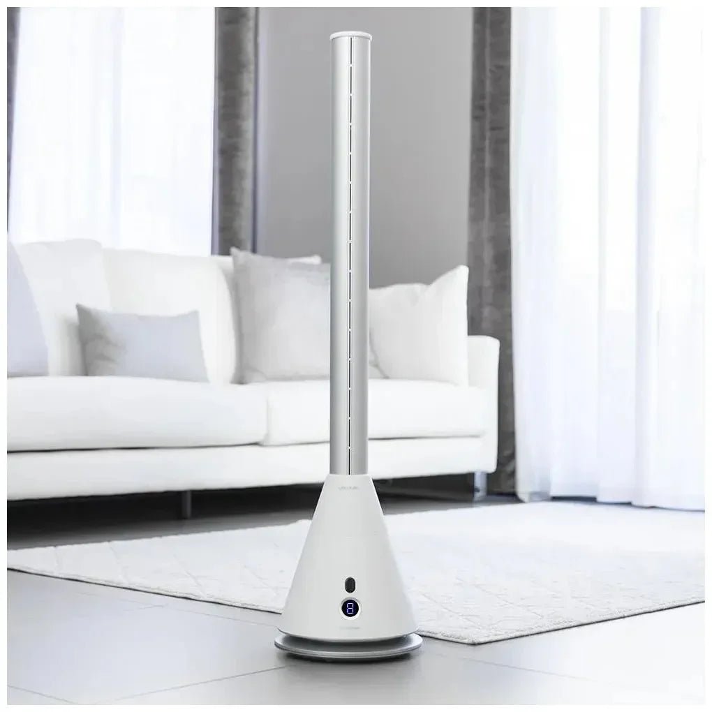 Ventilador de Torre Bladeless 38 pulgadas Blanco: Elegancia, Silencio y Eficiencia de Cecotec 3