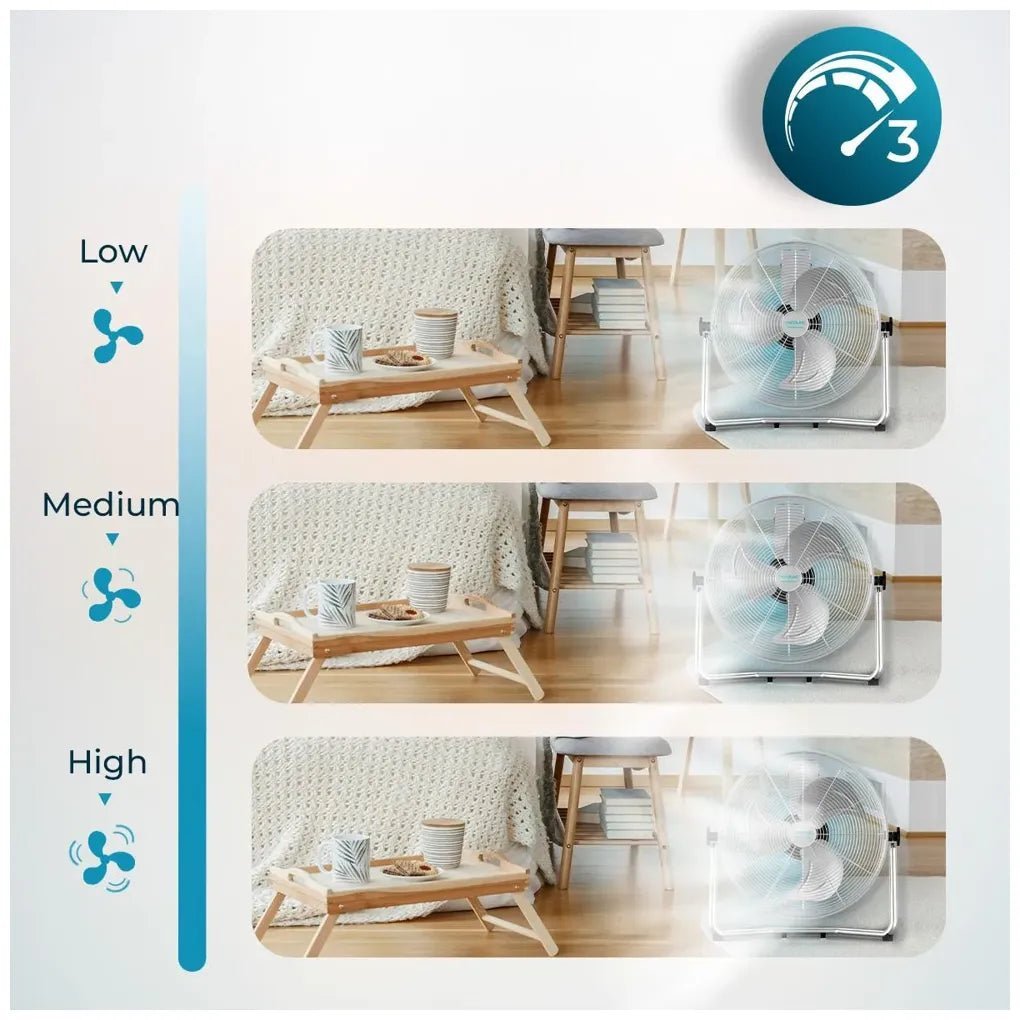 Ventilador Industrial 120W con Motor de Cobre y Aspas Metálicas para Grandes Espacios de Cecotec 5