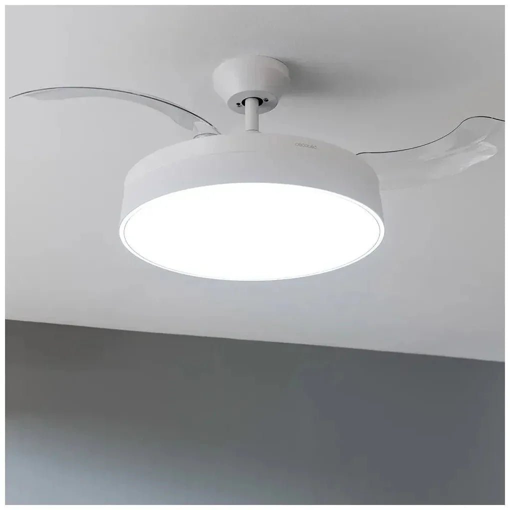 Ventilador de Techo con Aspas Retráctiles y Lámpara, Función Verano-Invierno de Cecotec 8