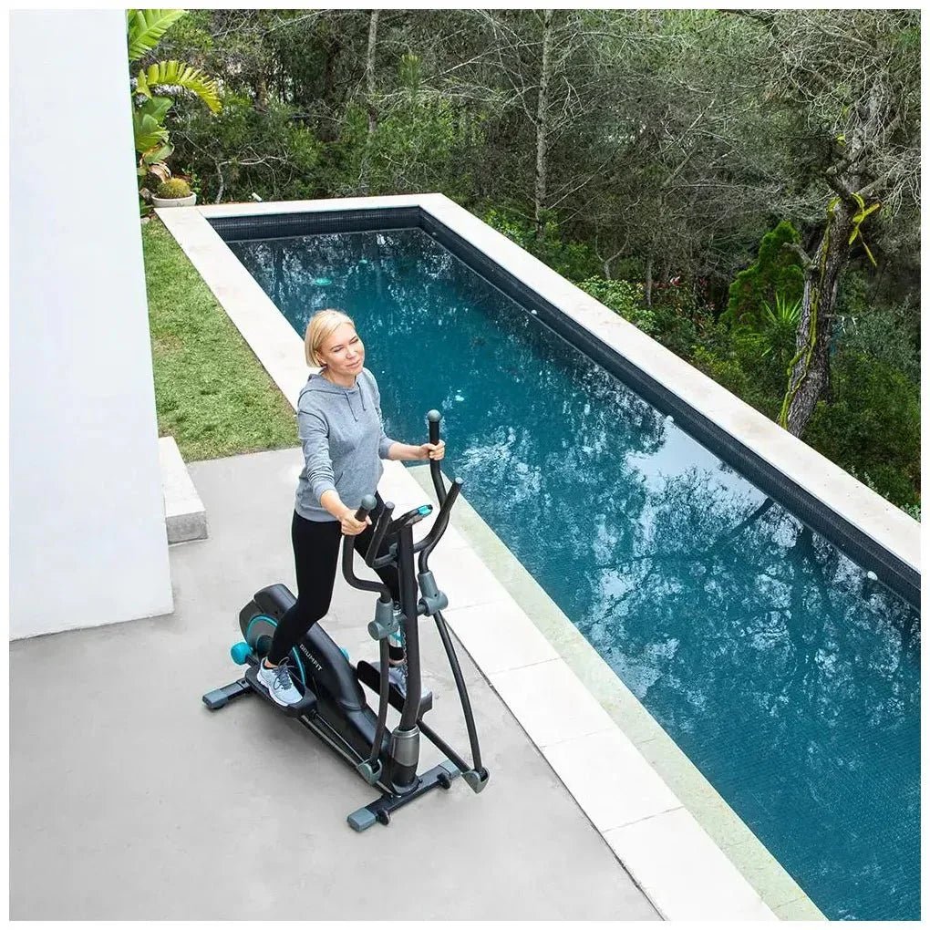 Bicicleta Elíptica DrumFit 9000 Eir Pro resistencia magnética y monitor LCD de Cecotec 6