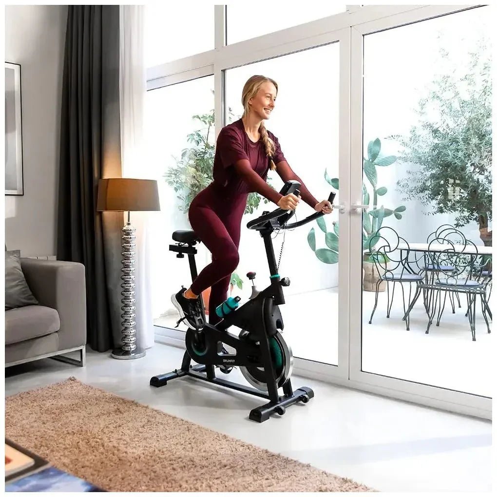 Bicicleta Indoor DrumFit 10000 Teseo entrenamiento completo en casa de Cecotec 3