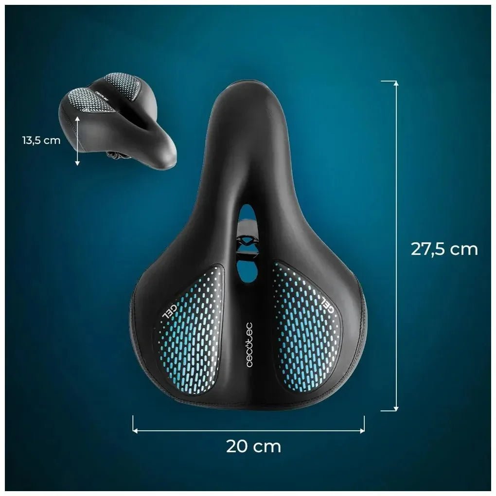 Sillín para Bicicleta de gel DrumFit SitBike con diseño ergonómico antiprostatico amortiguación de Cecotec 7