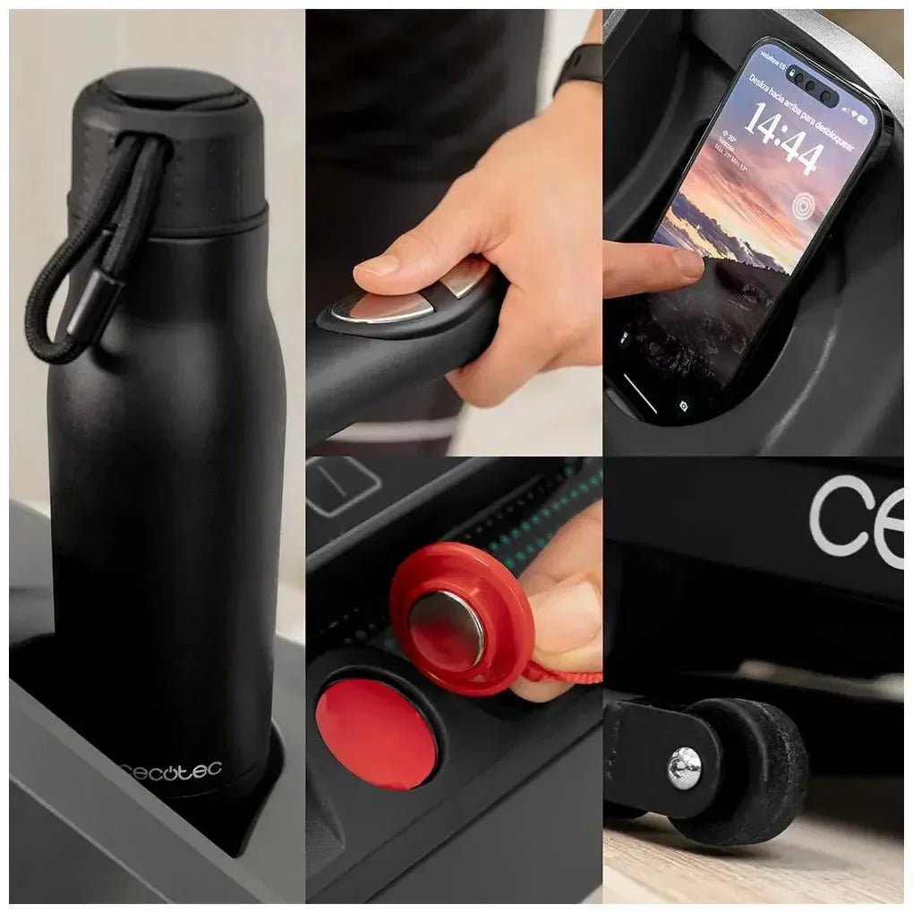 Cinta de Correr plegable 900W con 12 programas y panel LCD para entrenamiento en casa de Cecotec 9