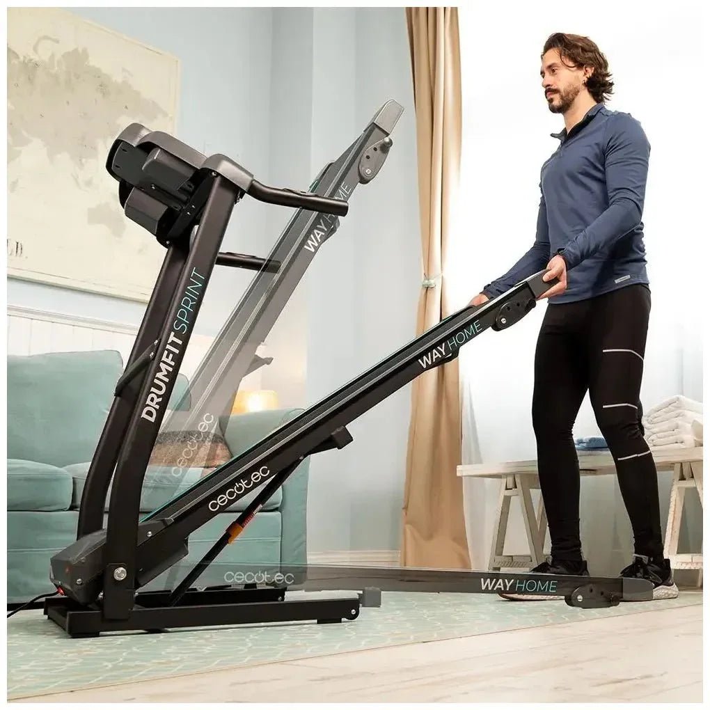 Cinta de Correr plegable DrumFit 1500W con Bluetooth y 12 programas de Cecotec 6