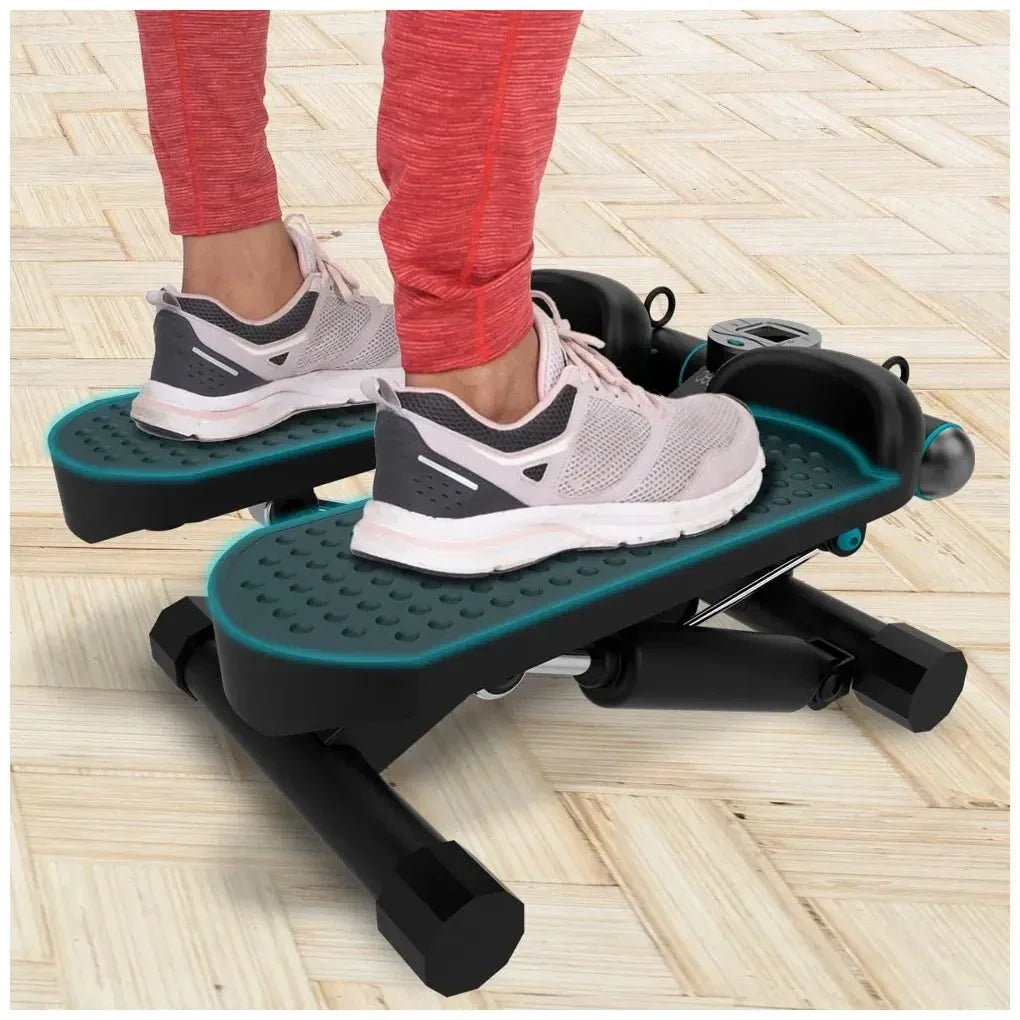 Bandas elásticas Stepper DrumFit StepTrain 1000 con Pantalla LCD resistencia ajustable y Pedales de Cecotec 6