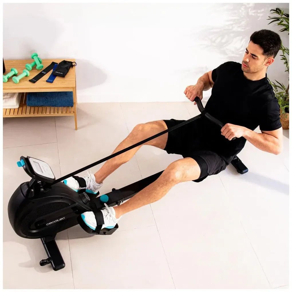 Máquina de remo plegable DrumFit Rower 9000 resistencia magnética y LCD de Cecotec 6