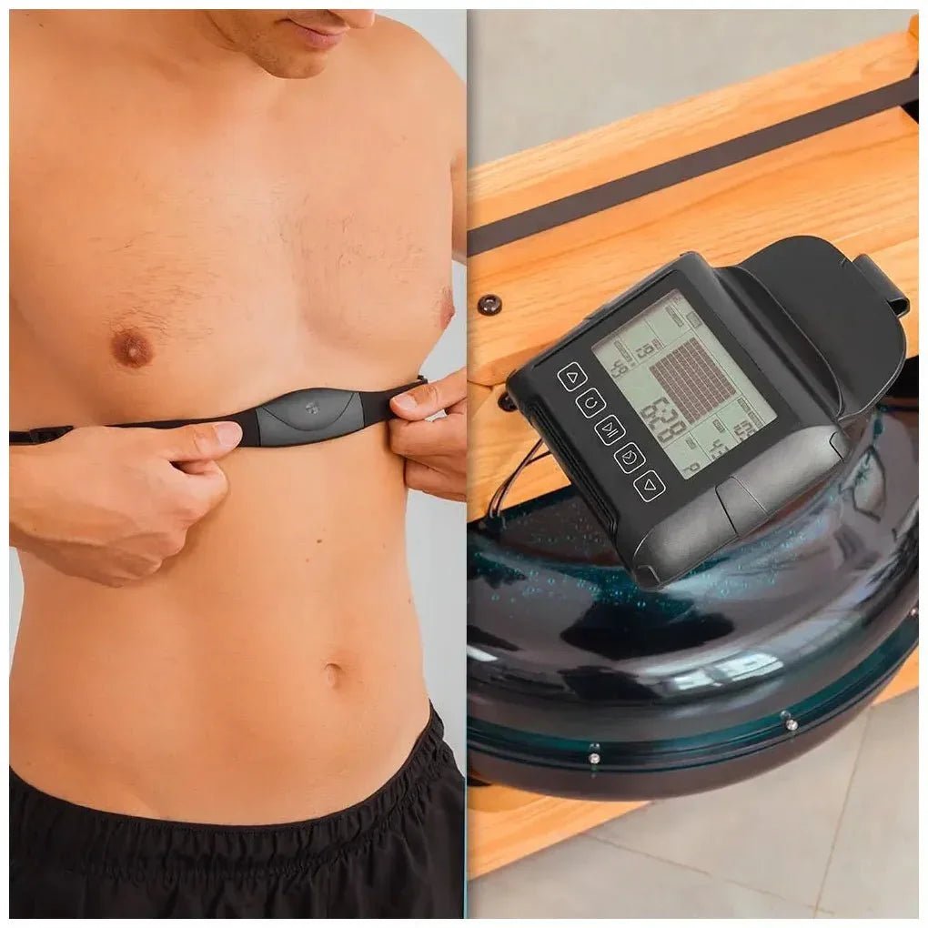 Remo de agua DrumFit Neptuno Wood entrenamiento intenso y Conectividad avanzada de Cecotec 6