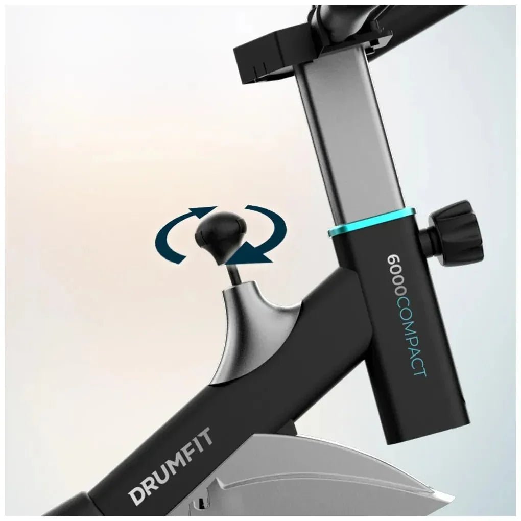 Bicicleta Estática Indoor DrumFit 6000 Compact con volante de inercia de 6 kg Pantalla LCD y diseño de Cecotec 9