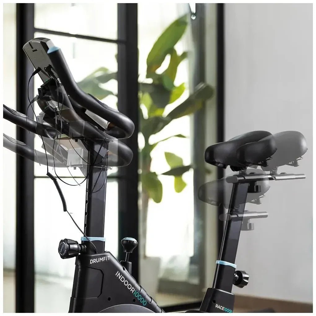 Bicicleta Estática DrumFit 10000 Race con volante de inercia de 10 kg Pantalla LCD y resistencia de Cecotec 6