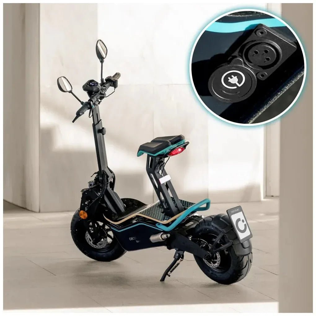 Ciclomotor Eléctrico Makalu Pro con potencia de 1600W doble suspensión batería extraíble y Frenos E de Cecotec 9