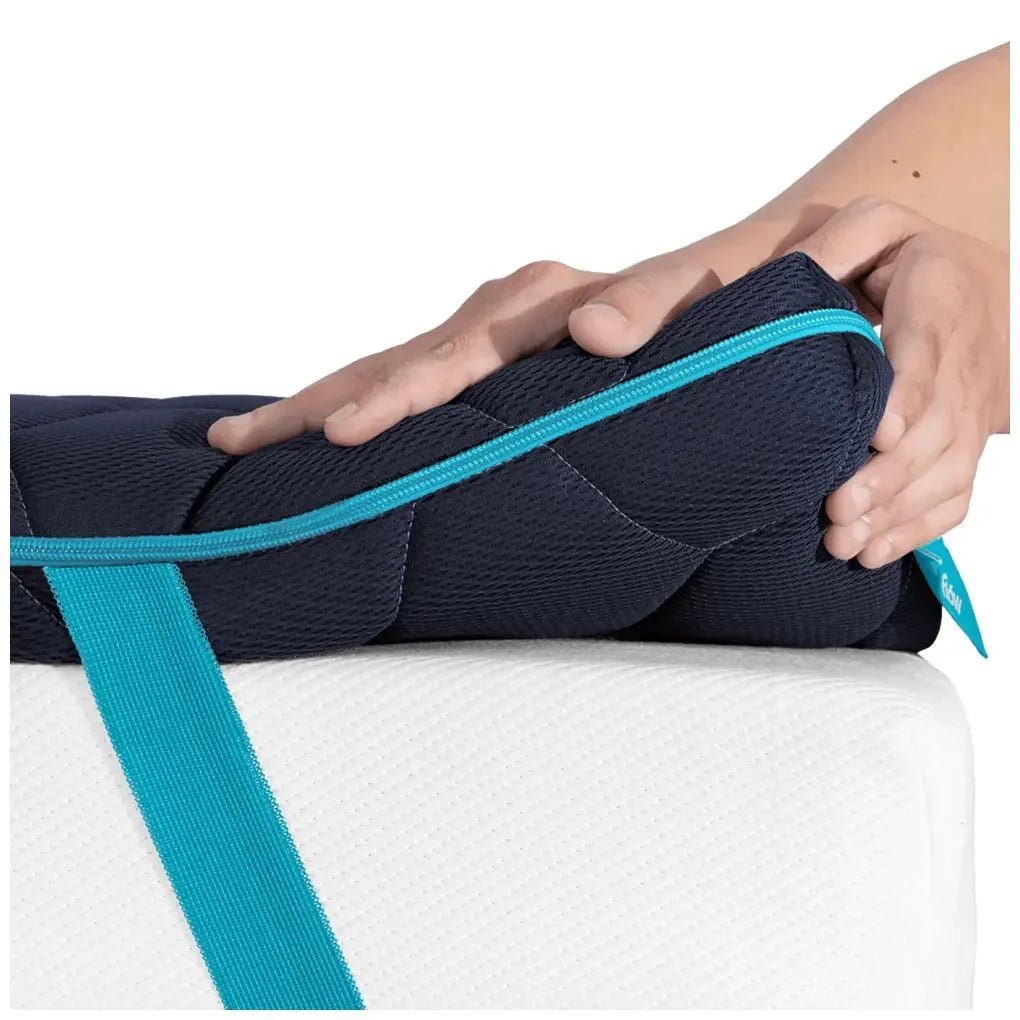 Sobrecolchón Flow TopDeluxe con núcleo de viscoelástica 100% altura de 7 cm y funda lavable Fresh EasyClean de Cecotec 3